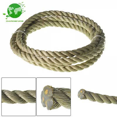 Artificial Manila Rope PP Twisted 3 Strand Synthetic Rope For MarineDIYCrafts • $30.26