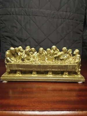 Vintage The Last Supper By A Giannetti Plaster And Gilt  • £30