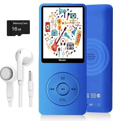 MP3 Player Music Player With 128GB Micro SD Card Build-in Speaker/Photo/Video • $11