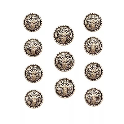 1set Deer Head Metal Blazer Buttons Set For Suit Jacket Coat Clothing • $7.59