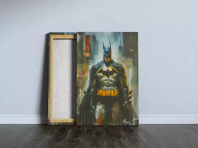 Batman Wall Art - Poster Prints Canvas Stretched - Pinewood Frame Movie Poster • £19.90