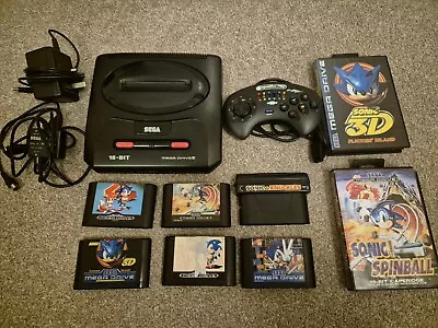 Sega Mega Drive 2 Bundle - 6 Games • £45