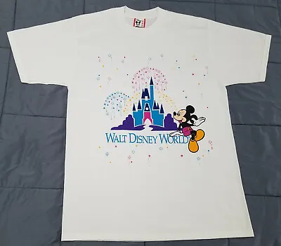 Vtg Walt Disney World Mickey Mouse Cinderella Castle Shirt Size ADULT LARGE • $19.99
