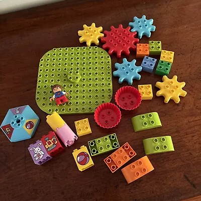 Lego Duplo Bulk Mixed Bricks Gears Carousel 10845 Pieces Figure • $18