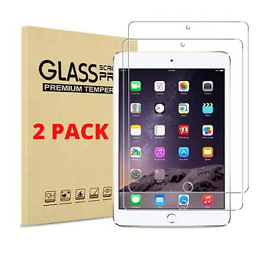 2 Pack IPad Tempered Glass Screen Protector For IPad 10.2 9.7 • £4.65