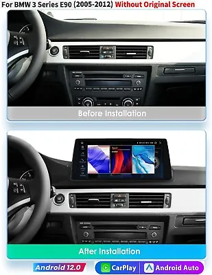 For BMW 3 Series E90 328i 335i 10.33 Android 12 Car GPS Stereo Radio Carplay DSP • $256.49