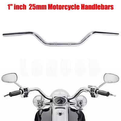 Chrome Motorcycle Drag Bar 1 Inch Handlebar Bars For Honda VTX 1300 C R S RETRO • $65.61