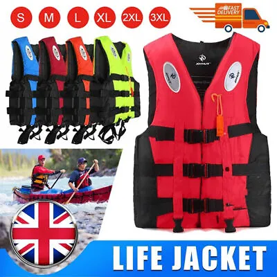 Adult/Kid Life Jackets Watersport Ski Buoyancy Aid Kayak Sailing Boating Jacket • £16.60
