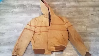 $79 • Buy PACIFIC TRAIL Sherpa Lined Suede Leather Jacket COW HIDE JACKET SIZE 40