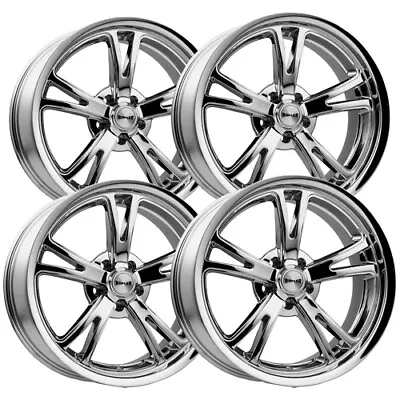 (Set Of 4) Ridler 606 20x8.5 5x4.75  +0mm Chrome Wheels Rims 20  Inch • $1639.96