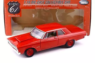 1:18 Highway61 Plymouth Belvedere II R01 - 1965 Red 50595 • $211.08