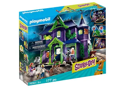 PLAYMOBIL SCOOBY-DOO! Adventure In The Mystery Mansion 70361 Age 5+ 177pc • $92