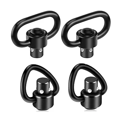 2/4 Pack QD Sling Swivels Heavy Quick Detach/Release Push Button Mount Adapter • $11.99