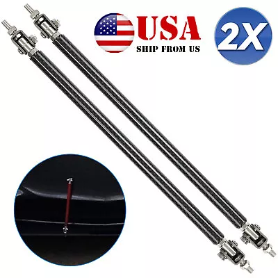 Carbon Fiber Adjustable 8''- 13'' Bumper Lip Splitter Strut Rod Tie Support Bar. • $13.12