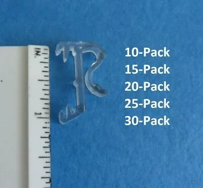 1 Inch Clear Mini Blinds Single Slat Valance Retainer Clips 10 - 30 Pack • $5.99