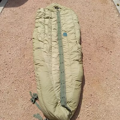 Vintage US Military M1949 Feather Down Mummy Sleeping Bag Mountain Sz Regular • $74.99