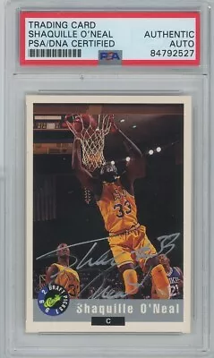 1992 CLASSIC DRAFT PICKS Shaquille O'Neal AUTO AUTOGRAPH PSA/DNA AUTHENTIC • $4.05