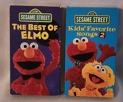 SESAME STREET Vhs Bundle The Best Of Elmo And Kids Favorite Sing Along2 • $14.99