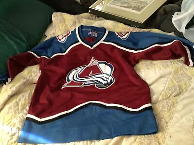 Starter Brand Vintage NHL Colorado Avalanch Jersey Korea Made Sz L/XL Foot • $40