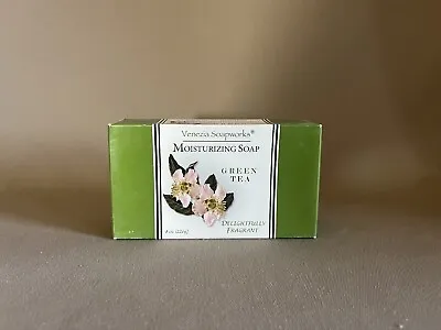 Green Tea Scented Large Bar Soap By Venezia Soapworks Made In USA! New In Box! • $4.49