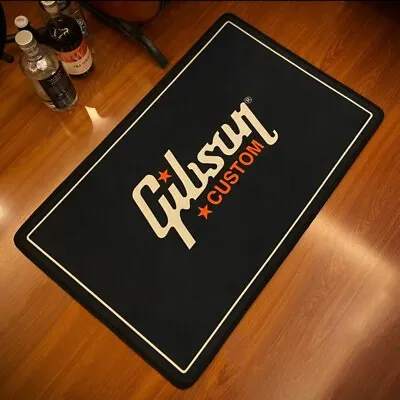 Mat Sol For Gibson Guitar Non Slip Home Decoration Biker Rock Moto Rock Carpet • $64.90