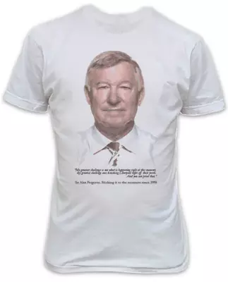 Alex Ferguson Sticking It To Liverpool Fans White T-Shirt - Man Utd • £15