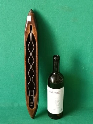 Kit Tessitura A Cintura In Legno - 2 Pezzi Con Navetta Per Hobby Fai Da Te E Bambini