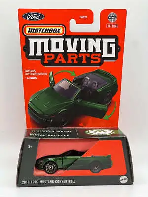 Matchbox Moving Parts - 2019 Ford Mustang Convertible (dark Green) • $6