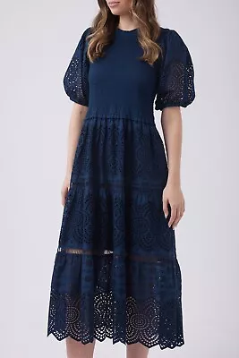 Decjuba NOLITA BRODERIE DRESS Size 12 RRP $199.95 • $120