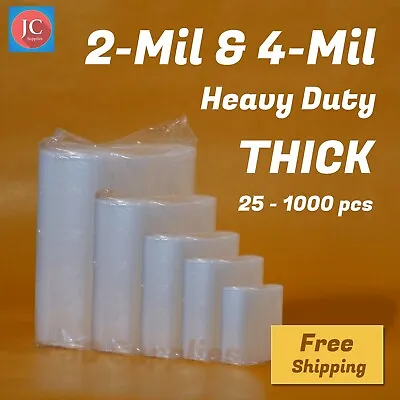 Assorted Clear Zip Lock Plastic Bags HEAVY-DUTY 2Mil 4Mil Reclosable Jewelry Bag • $81.25
