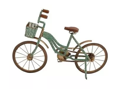  Metal Bike Sculpture 18  X 4  X 12  Green SMALL SIZE • $42.52