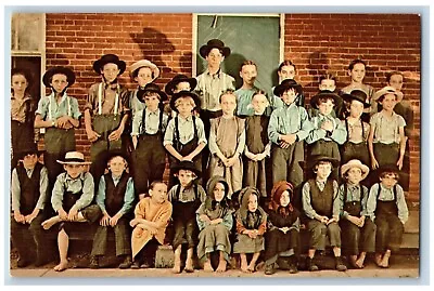 Pennsylvania PA Postcard Leb Wohl Dutch County Students Amish School Vintage • $29.95