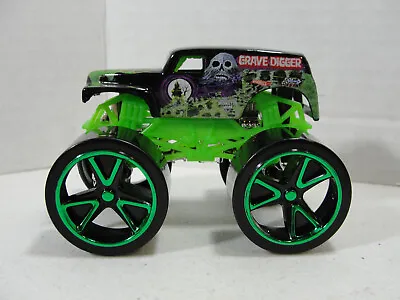 Hot Wheels Monster Jam Grave Digger Track Aces Smooth Tires 1:64 Loose • $5