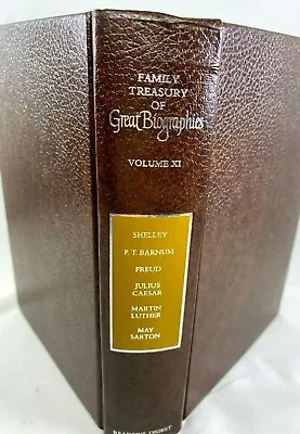 Family Treasury Of Great Biographies Vol XI  Freud PT Barnum Martin Luther HC  • $16