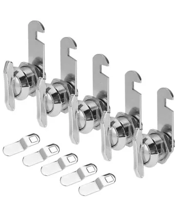 5 Pack 5/8 Inch Thumb Operated Offset Cam Lock Latch For Cabinet Mailbox Drawer • $19.98