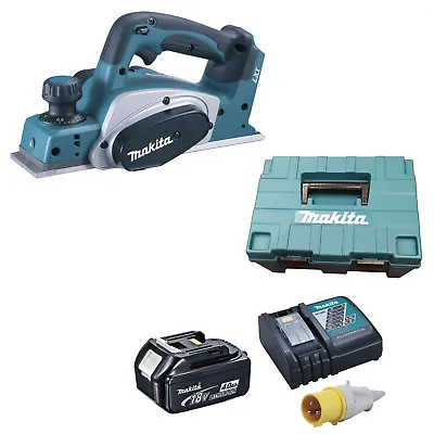 MAKITA 18V DKP180 PLANER 1 BL1840 BATTERY 110v DC18RC CHARGER CASE • £426.87