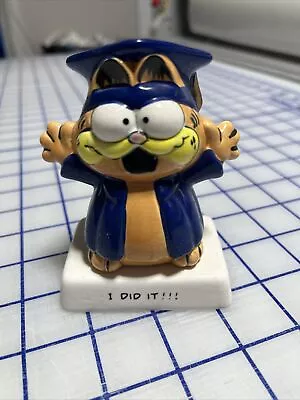 Vintage Garfield Graduation Figurine 1978 United Feature Syn I Did It • $29.99