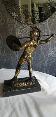 £9.99 • Buy Leonidas Spartan King Greek Statue Ornament 