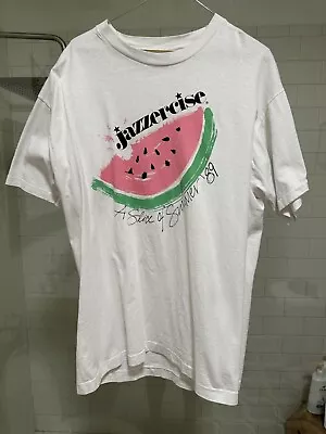 Fruit Of The Loom Vintage Jazzercise 1989 T-Shirt Sz XL • $49