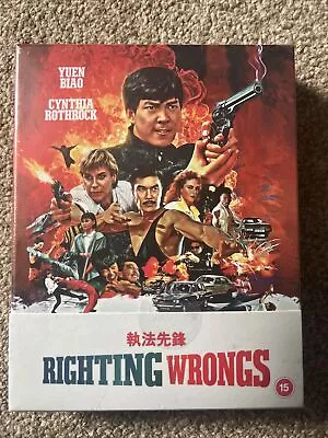 Righting Wrongs Limited Deluxe Collectors Edition (Blu-Ray) Yuen Biao 88 Films • £38