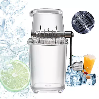 Manual Ice Crusher Shaver Shredding Machine Portable Hand Snow Cone Ice Maker • $24