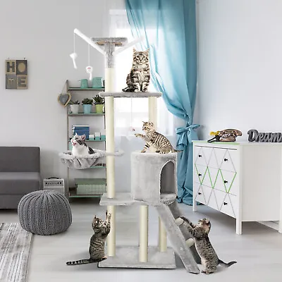 £45.99 • Buy Cat Tree Tower Cat Scratching Post Climbing Activity Centre Scratchers Toys Xmas