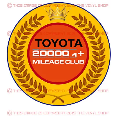 Toyota Decal 200k High Miles Club Tacoma SR5 4X4 4Runner TRD Tundra Fj Cruiser • $7.49