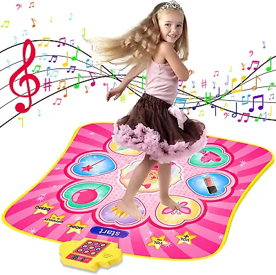 Dance Mat Toys For 3 4 5 6 7 8 9 10+ Year Old Girls Birthday Gifts Musical Danc • $47.33