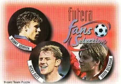 £1.25 • Buy Manchester  United 1997 Fans Selection Base / Basic / Embossed Cards By Futera 