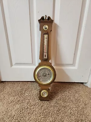 Vintage Springfield Wall Mount Weather Station Barometer Temp Humidity • $13.49