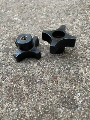$12.99 • Buy Troy Bilt Lawn Chipper Vacuum 47282 Black Plastic Knobs 5/16 X 18 Set Of TWO