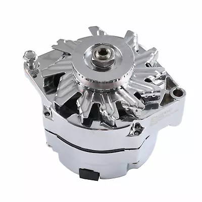 $86.88 • Buy Chrome Alternator For SBC BBC Chevy GM 1 Wire Street Rod-High Output ADR0335-C