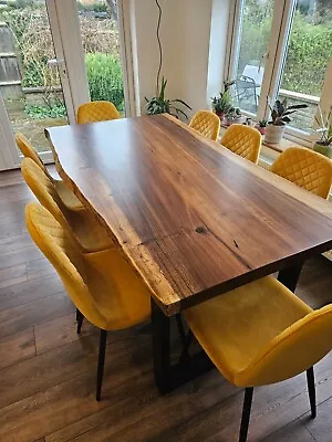 Solid Wood Live Edge Walnut Dining Table(One Entire Slab Of Wood-you Can Choose) • £1440
