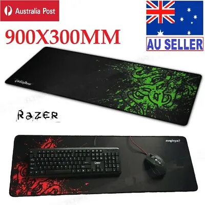 Razer Goliathus Large Laptop PC Desktop Gaming Keyboard Mouse Pad Mat 900X300mm • $14.49